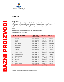 Propilen - HIP Petrohemija