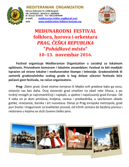 Prag - Folklore Festivals