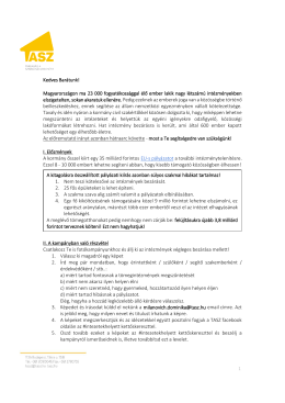 Int&eacute;zetek helyett &ndash; a TASZ fot&oacute;kamp&aacute;nya