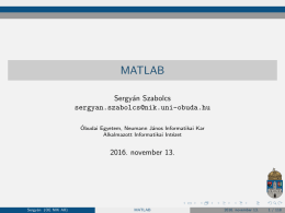 matlab - Óbudai Egyetem