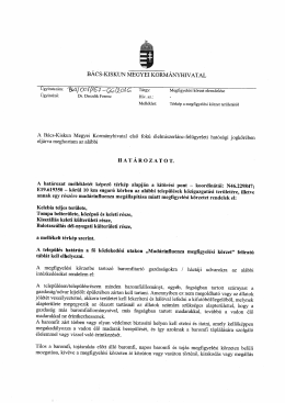 Megfigyelési körzet elrendelése : PDF melléklet