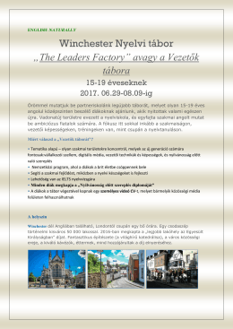 The Leaders Factory Nyelvi tábor kicsit másképp 15