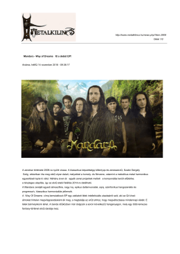 Mandara - Way of Dreams Itt a deb &uuml;t EP!