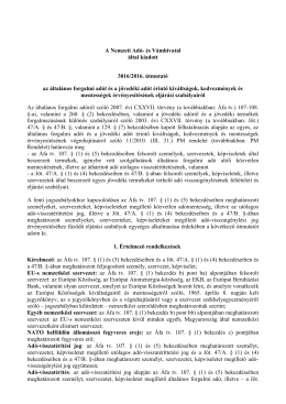 A Nemzeti Ad&oacute;- &eacute;s V&aacute;mhivatal