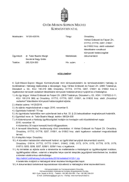 GYŐR-MOSON-SOPRON MEGYEI KORM&Aacute;NYHIVATAL