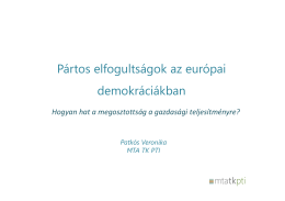 Pártos elfogultságok az európai demokráciákban