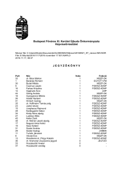 Budapest Főv&aacute;ros XI. Ker&uuml;let &Uacute;jbuda &Ouml;nkorm&aacute;nyzata K&eacute;pviselő