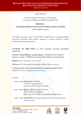 Bővebben - &Eacute;TA Orsz&aacute;gos Sz&ouml;vets&eacute;g