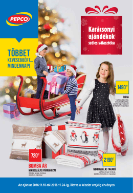 Pepco akciós újság letöltése PDF formátumban ITT - Akciós