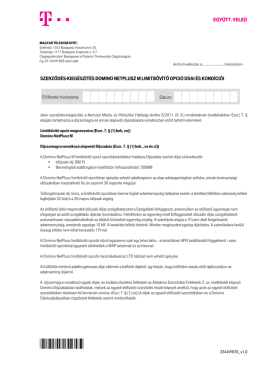 szerződés-kiegészítés domino netplusz m limitbővítő