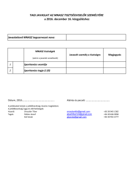 Jelölőlap MNASZ Közgyűléshez 2016.11.16