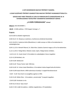 &bdquo;A VID&Eacute;K FORRADALMA&rdquo;c&iacute;mmel