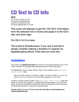 CD Text to CD Info - Doug`s AppleScripts for iTunes