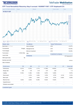 OTP Trend Nemzetközi Részvény Alap A sorozat / HU0000711007