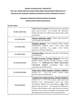 ankara yıldırım beyazıt üniversitesi 2016-2017 eğitim