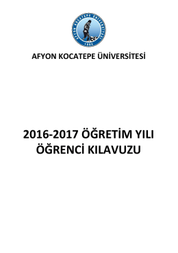&Ouml;ğrenci Kılavuzu - &Ouml;ğrenci İşleri