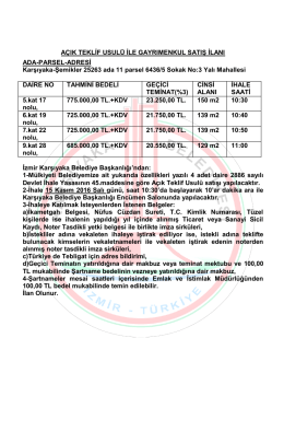 izmir-karşıyaka belediye başkanlığından