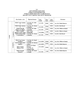 T&uuml;rk&ccedil;e &Ouml;ğretmenliği