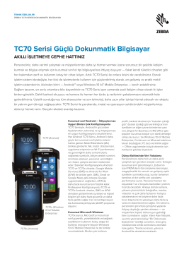 TC70 Serisi G&uuml;&ccedil;l&uuml; Dokunmatik Bilgisayar