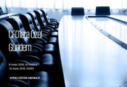 CFO`lara &Ouml;zel G&uuml;ndem