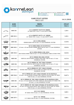 kare fi̇yat li̇stesi̇ price list 14.11.2016 kod code ürün product