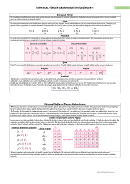 1 kimyasal t&uuml;rler arasındaki etkileşimler-1