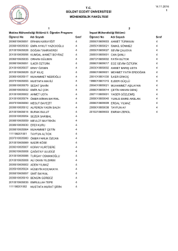 Pdf dosyasını indirmek için tıklayınız - Mühendislik Fakültesi