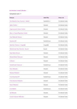 Eti Şirketler Grubu İş İlanları