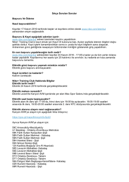 FAQ - NTC Mac Kanyon (24 Kasım)