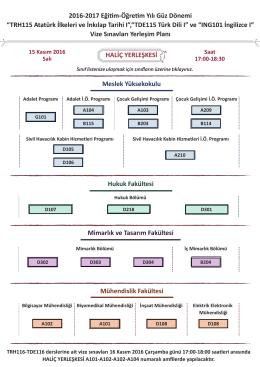 HALİ&Ccedil; YERLEŞKESi