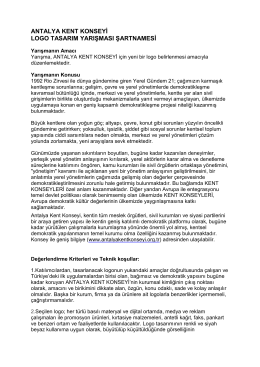 antalya kent konseyi logo tasarım yarışması şartnamesi