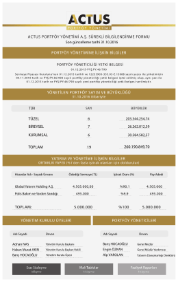 S&uuml;rekli Bilgilendirme Formu