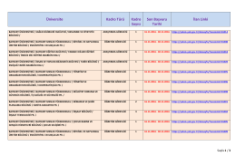 Bayburt &Uuml;niversitesi &Ouml;ğretim G&ouml;revlisi, Araştırma G&ouml;revlisi, Uzman