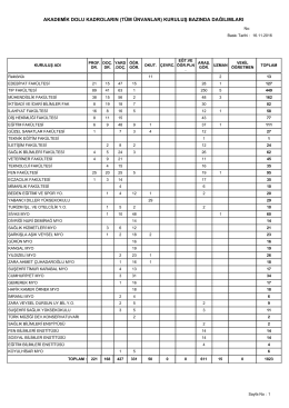 akademik dolu kadroların