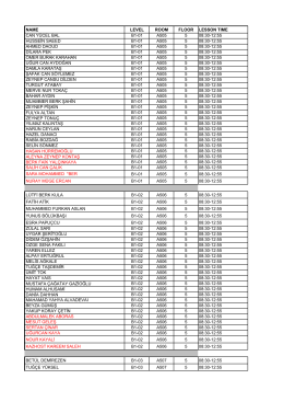 noname level room floor lesson tıme can yücel bal b1