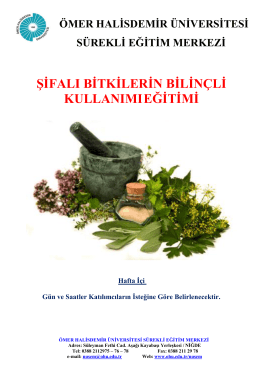 &Ouml;MER HALİSDEMİR &Uuml;NİVERSİTESİ S&Uuml;REKLİ EĞİTİM MERKEZİ