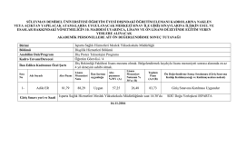 s&uuml;leyman demirel &uuml;niversitesi &ouml;ğretim &uuml;yesi dışındaki &ouml;ğretim