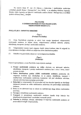 Page 1 Na osnovu člana 47. stav (3) Zakona o lijekovima i