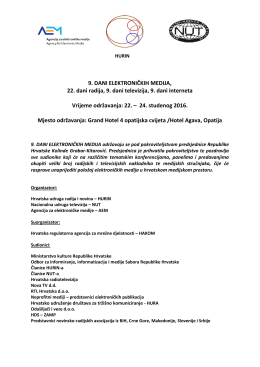 Program - Agencija za elektroničke medije