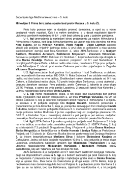 Županijske lige Međimurske novine – 5. kolo
