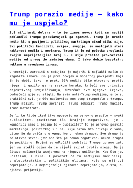 Trump porazio medije – kako mu je uspjelo?