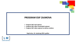 ESIF zajmovi