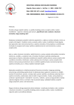 poziv - Hrvatska udruga socijalnih radnika