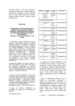 Na osnovu člana 7. i 19. stav 2. Zakona o pripadnosti javnih prihoda