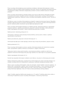 Pravo na pristup informacija