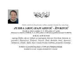 zuhra (arif) hajvazović