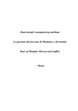 Giornate del moscato di Momiano e del tartufo