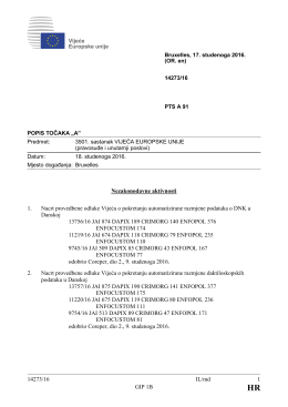 14273/16 IL/md 1 GIP 1B Nezakonodavne aktivnosti 1. Nacrt