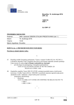 14391/16 ADD 1 SK/as 1 GIP 1B DOPUNA br. 1. PRIVREMENOM