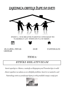 ZAJEDNICA OBITELJI ŽUPE SVI SVETI - Svi Sveti